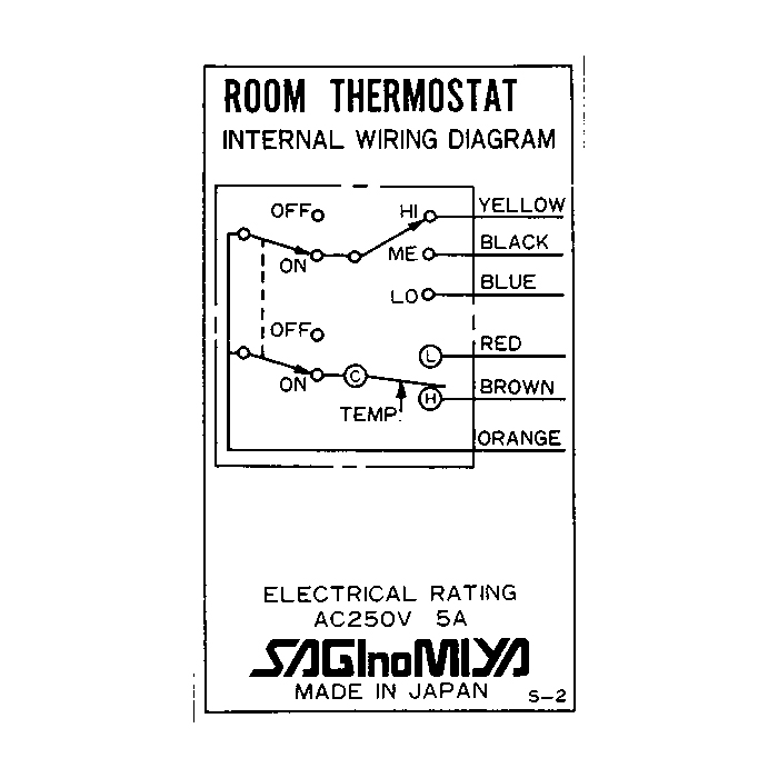 鷺宮製作所 CRS系列 溫度開關 SAGInoMIYA Room Thermostat CRS-C130X2 鷺宮製作所 CRS系列 溫度開關 SAGInoMIYA Room Thermostat CRS-C130X2